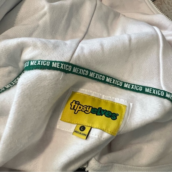 Tipsy Elves Novelty Jumpsuit Mexico Long Sleeve Onesie Large Logo Flag Eagle Men - Picture 11 of 11